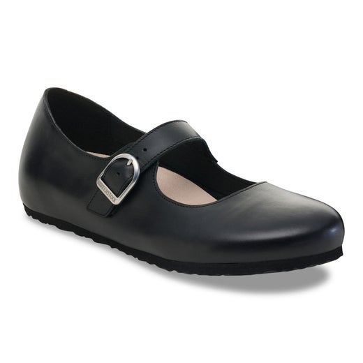 Birkenstock Santa Clarita Black naisten ballerina nahkakenk&auml;