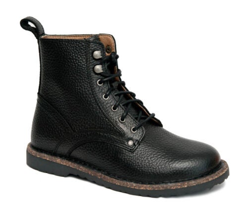 Birkenstock Bryson Leather Black  mustat nahkamaiharit